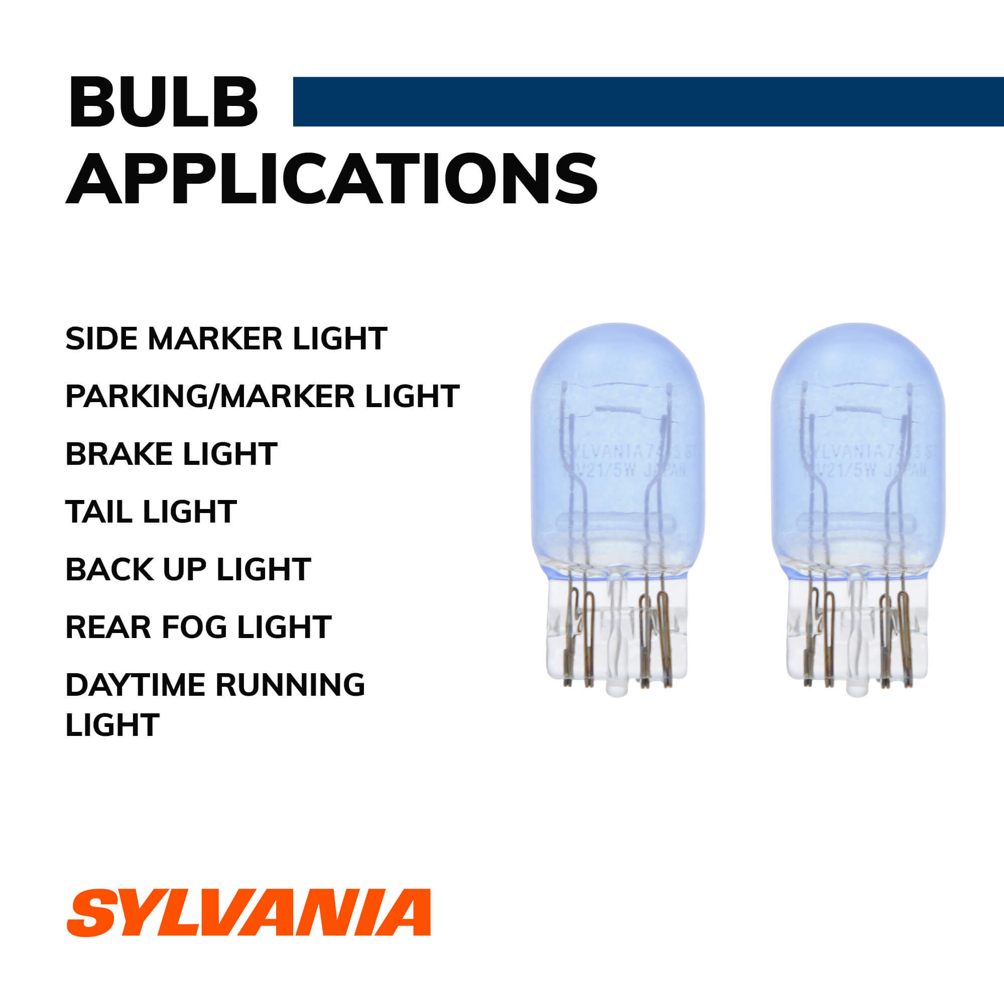 Sylvania 7443 bulb top fits what cars